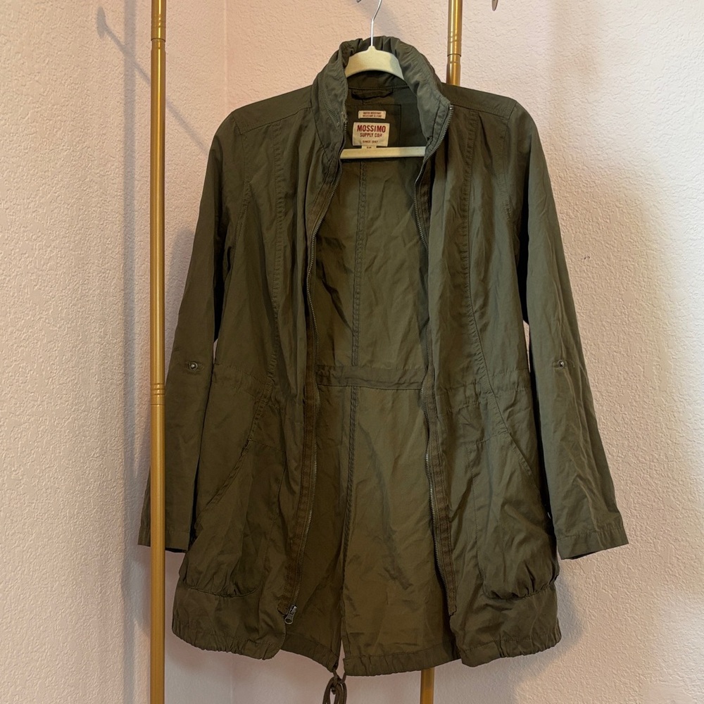 Mossimo Supply Co. Olive Trench Coat